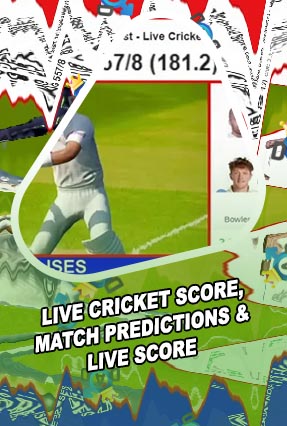 Live cricket schore ball by ball